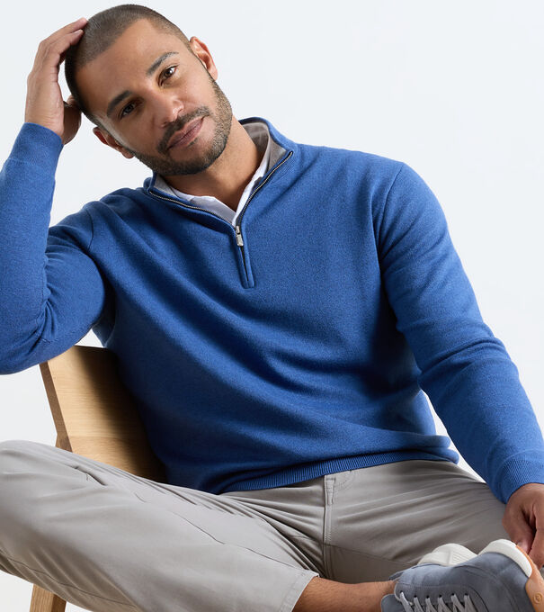 Coolspun Lite Cotton Quarter-Zip Jumper