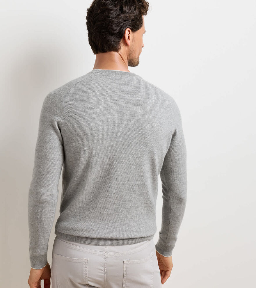Voyager Cashmere-Silk Saddle Shoulder Crew image number 4