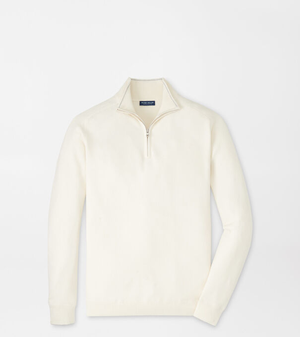 Voyager Cashmere-Silk Saddle Shoulder Quarter Zip