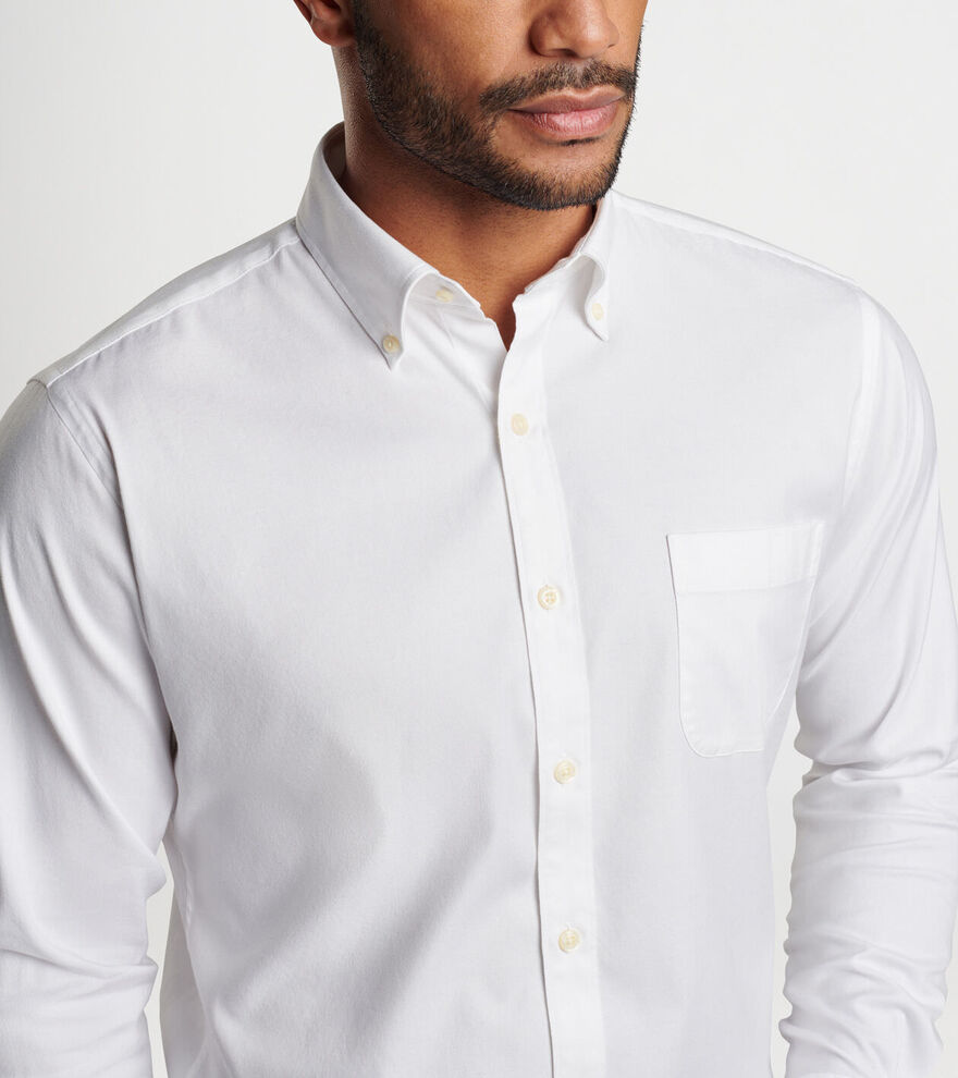 Campbell Perfect Pinpoint Cotton-Stretch Shirt | Men