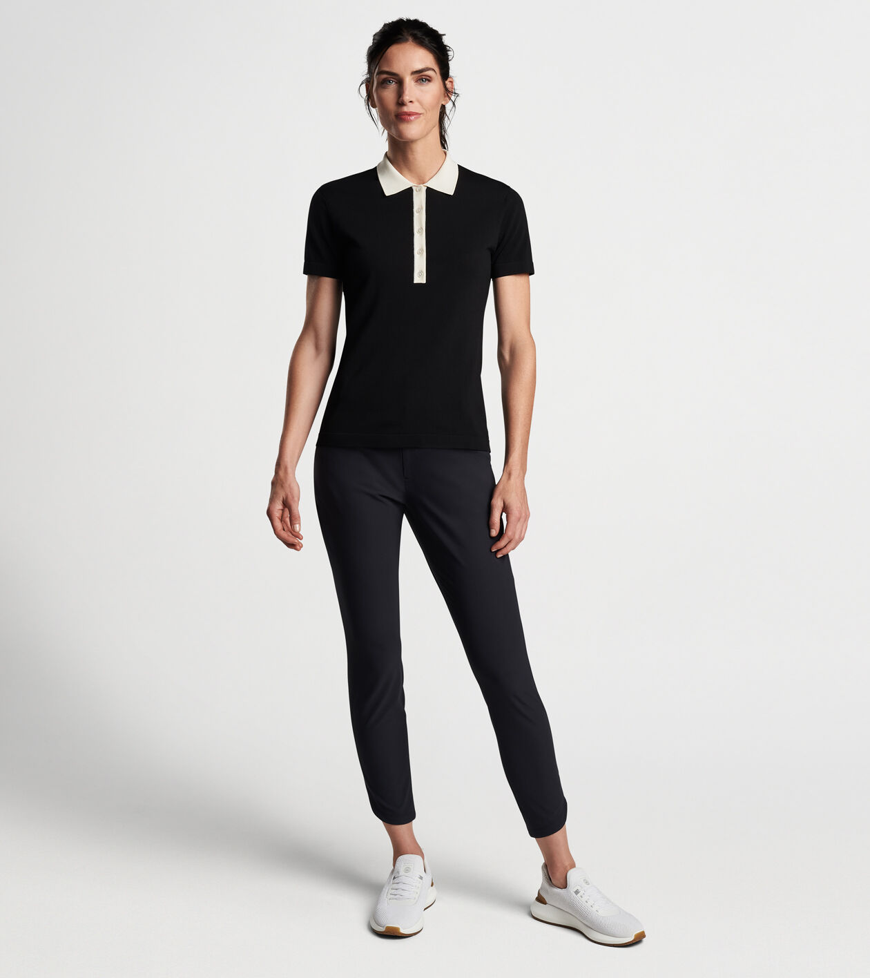 Stuart Short Sleeve Collard Performance Jumper Women s Tops Peter Millar