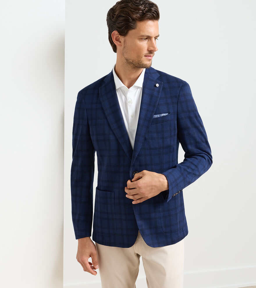 Barrett Knit Windowpane Blazer image number 5
