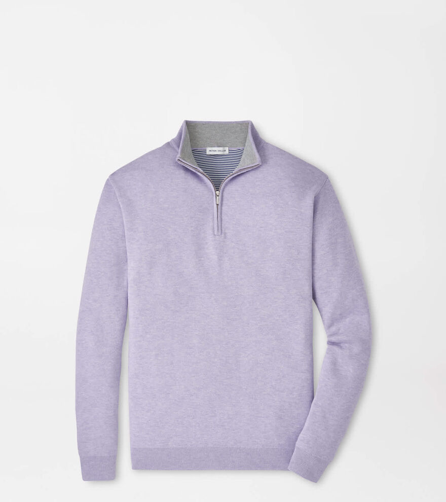Coolspun Lite Cotton Quarter-Zip Jumper image number 1