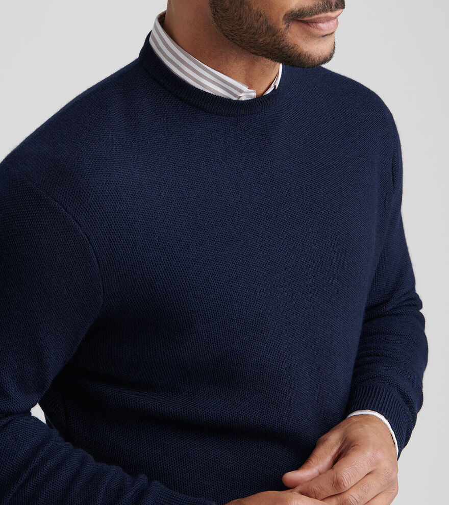 Autumn Crest Honeycomb Crewneck Jumper image number 4