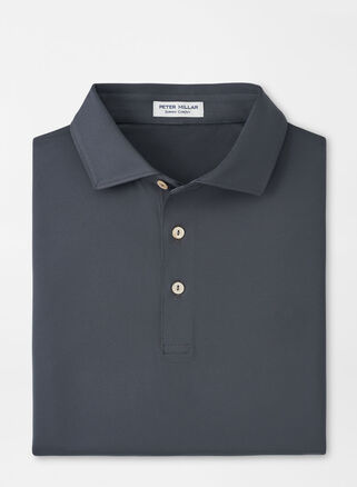 Peter Millar Solid Performance Jersey Polo In Iron