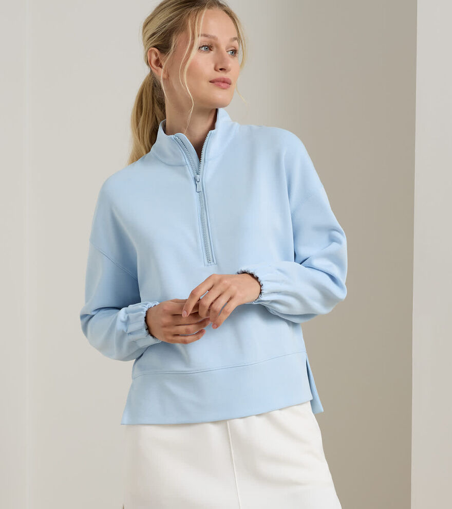 Flora Knit M&eacute;lange Half-Zip Pullover - Alternate Image 1
