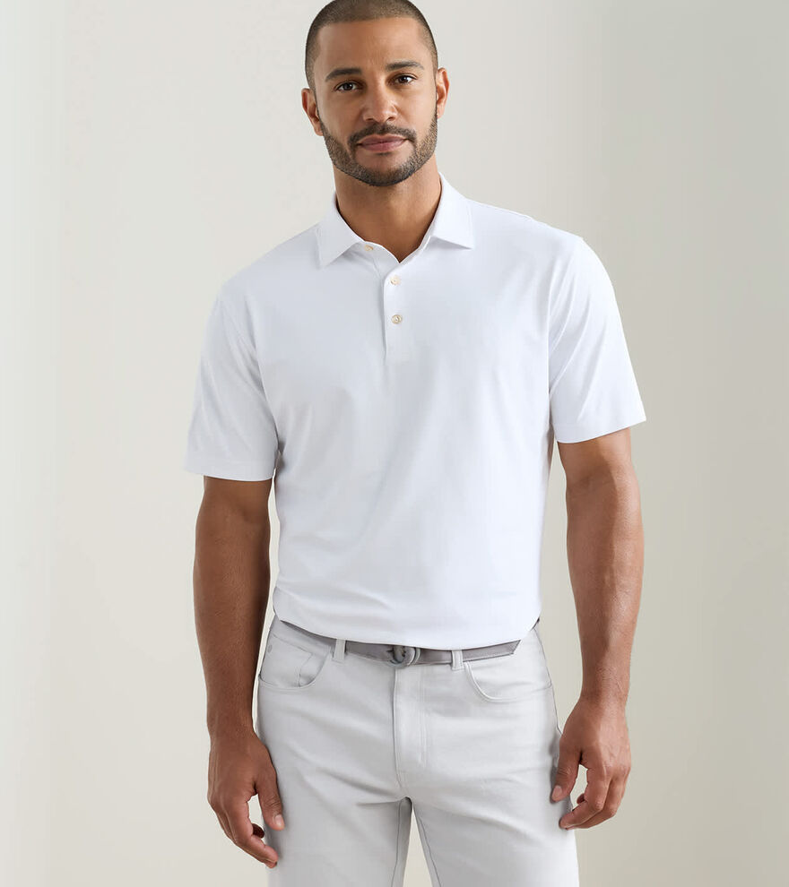 Solid Performance Mesh Polo - Alternate Image 1