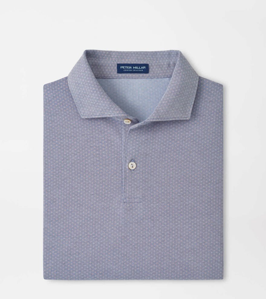Albatross Diamond Cotton-Blend Piqu&eacute; Polo