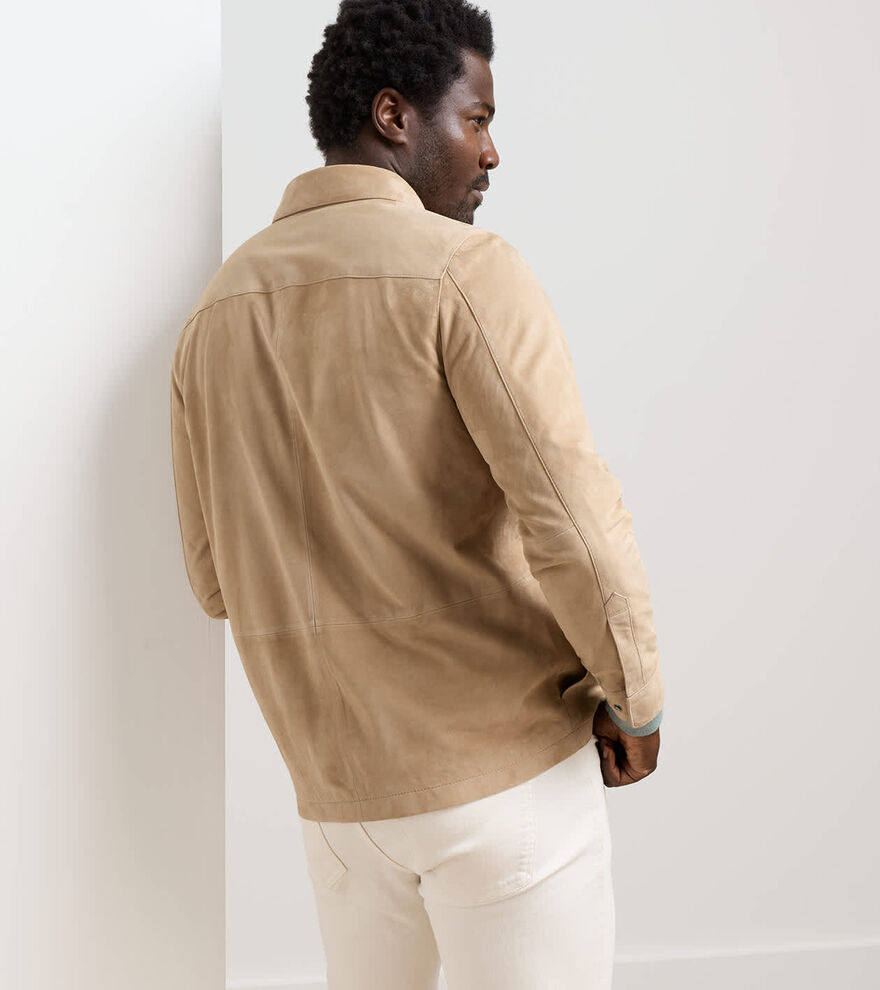 Featherweight Suede Shirt Jacket image number 3