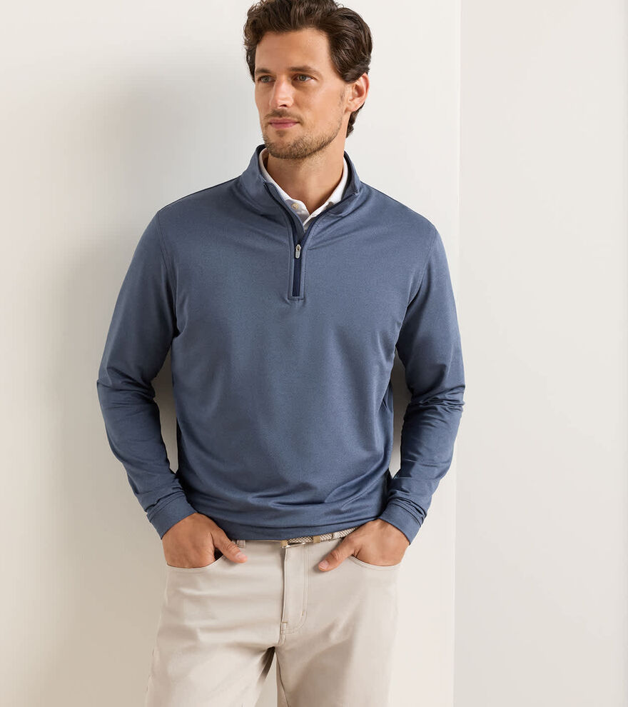 Perth M&eacute;lange Performance Quarter-Zip - Alternate Image 1