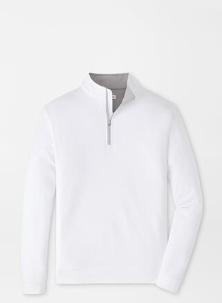 Peter Millar Perth Performance Quarter-zip In White