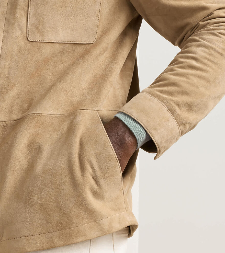 Featherweight Suede Shirt Jacket image number 4