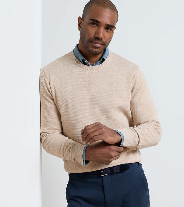 Coolspun Lite Textured Crewneck Jumper - Alternate Image 1