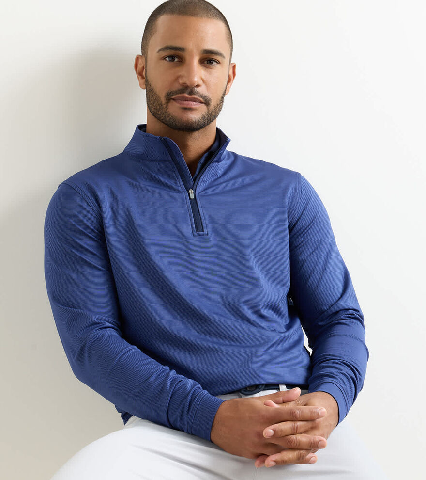 Perth Sugar Stripe Performance Quarter-Zip image number 2