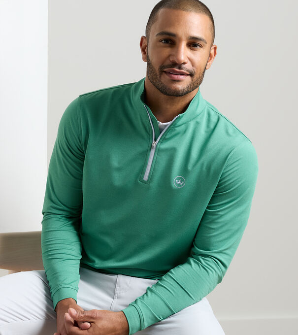 Crown Seal Perth M&eacute;lange Performance Quarter-Zip - Alternate Image 1