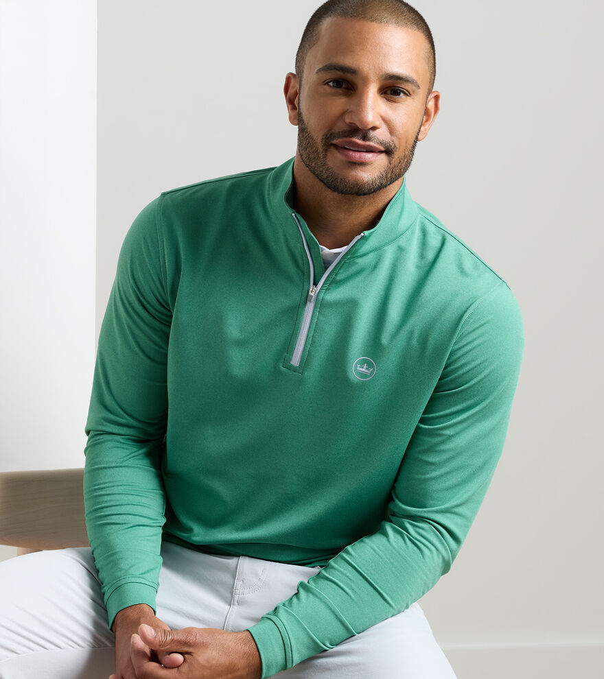 Crown Seal Perth M&eacute;lange Performance Quarter-Zip image number 2