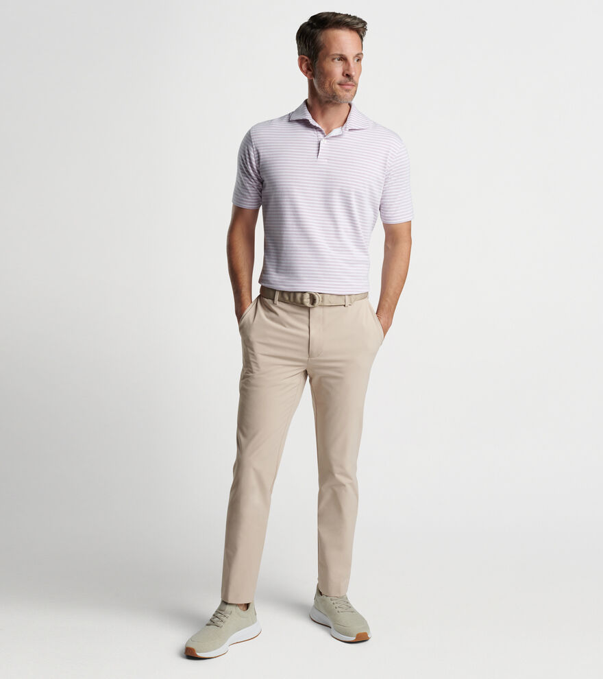Albatross Stripe Cotton Blend Piqu&eacute; Polo - Alternate Image 1