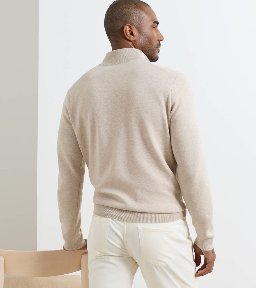 Coolspun Lite Cotton Quarter-Zip Jumper image number 3