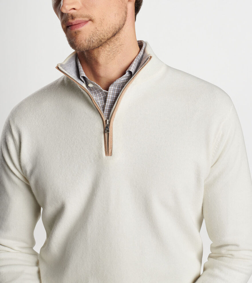 Artisan Crafted Cashmere Flex Quarter-Zip image number 4