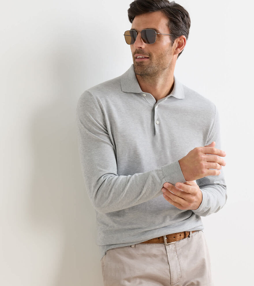 Mariner Sea Island Cotton Jumper Polo - Alternate Image 1