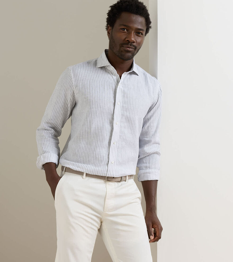 Astino Lino Stripe Shirt image number 2