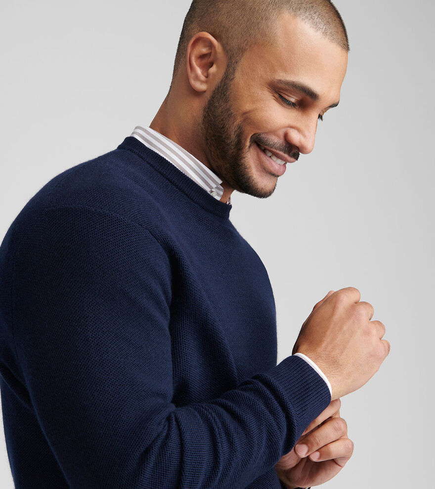 Autumn Crest Honeycomb Crewneck Jumper image number 5