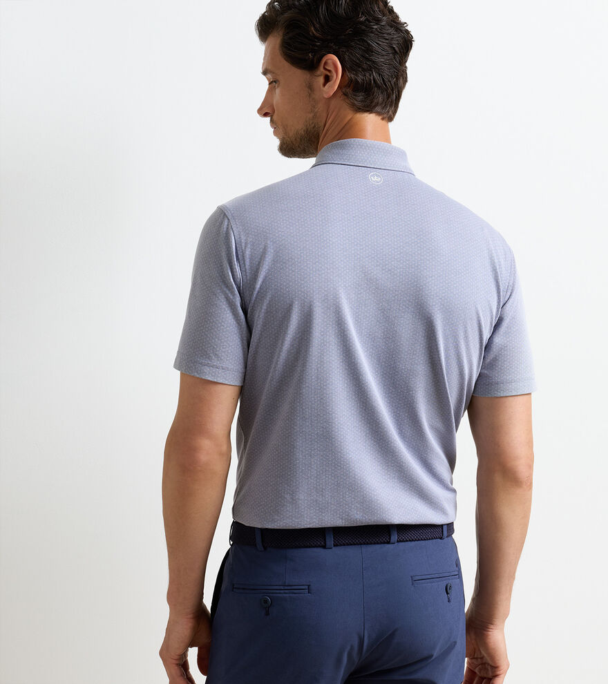 Albatross Diamond Cotton-Blend Piqu&eacute; Polo image number 3
