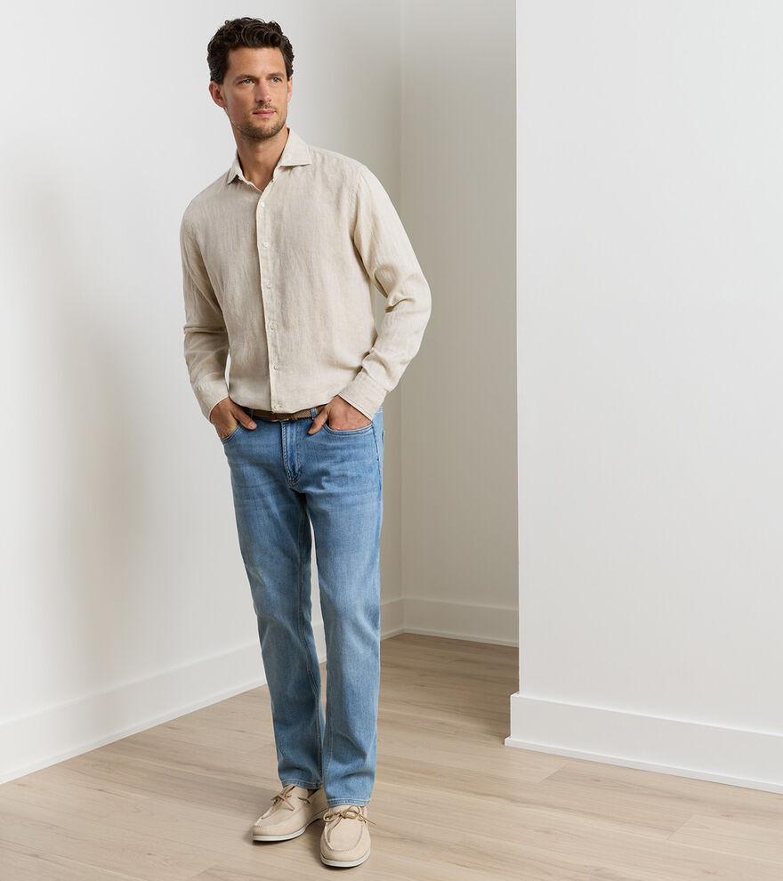 Vintage Washed Five-Pocket Denim image number 2