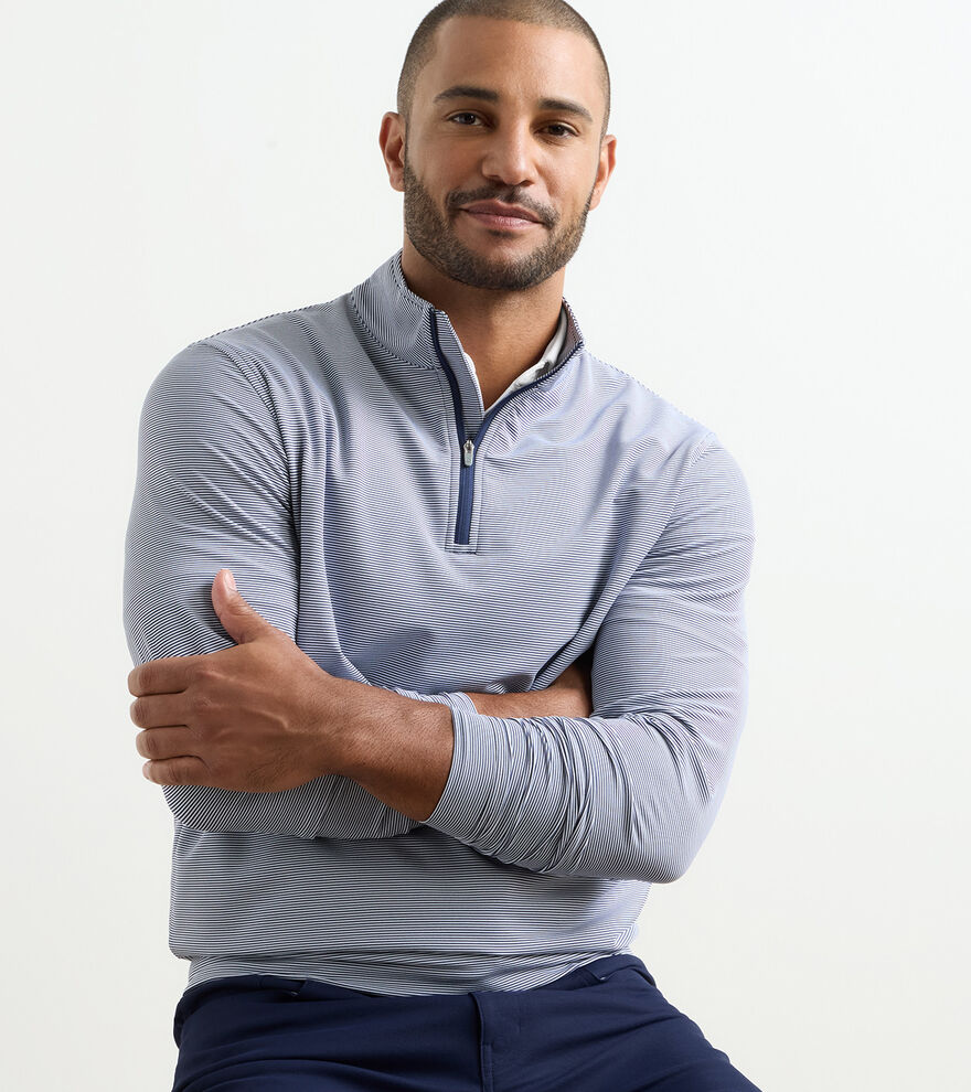 Perth Sugar Stripe Performance Quarter-Zip image number 2