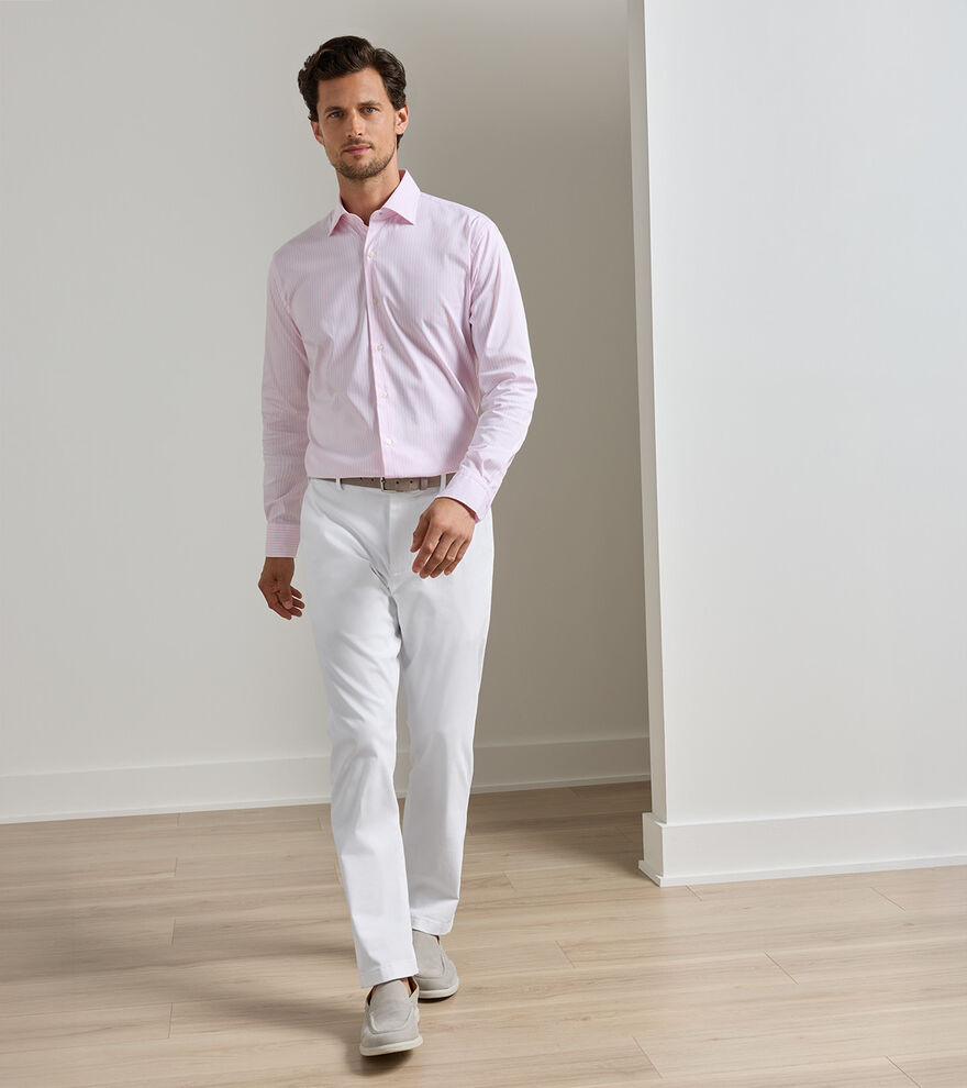 Signature Sateen Flat Front Trouser image number 2