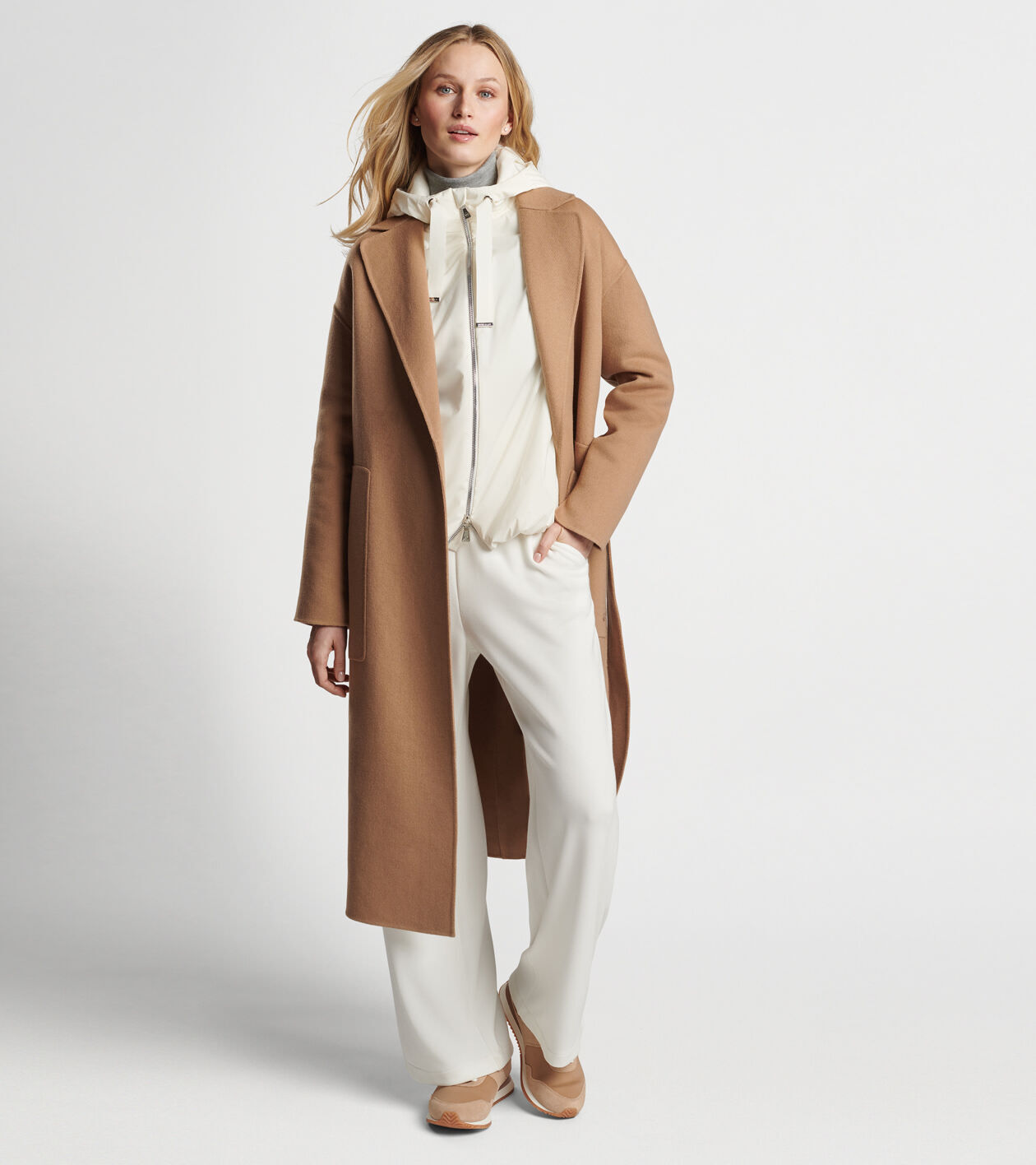 Cashmere belted coat online