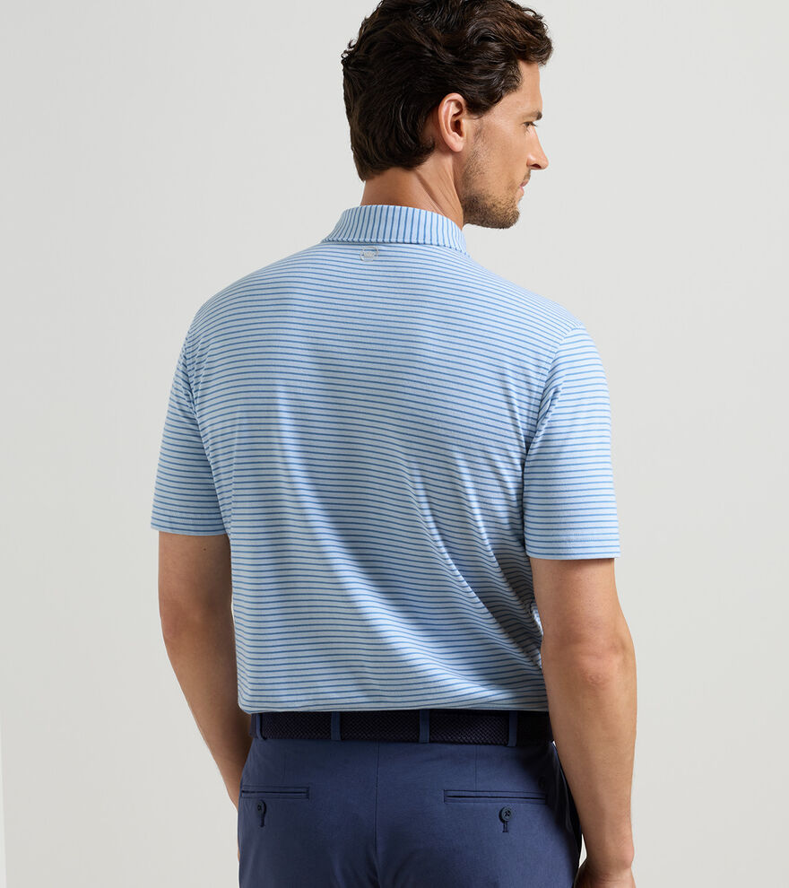 Albatross Stripe Cotton-Blend Piqu&eacute; Polo image number 3