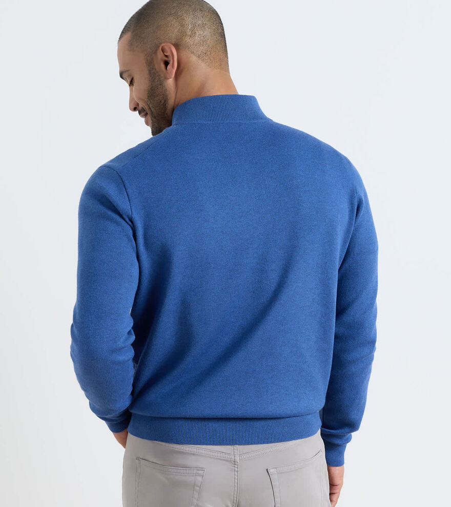 Coolspun Lite Cotton Quarter-Zip Jumper image number 3