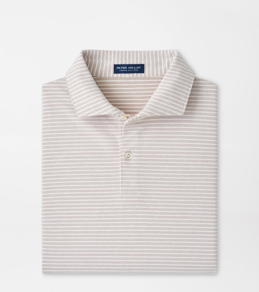 Albatross Stripe Cotton-Blend Piqu&eacute; Polo image number 1