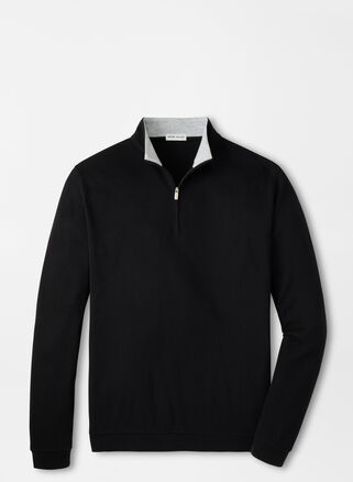 Peter Millar Crown Comfort Pullover In Black