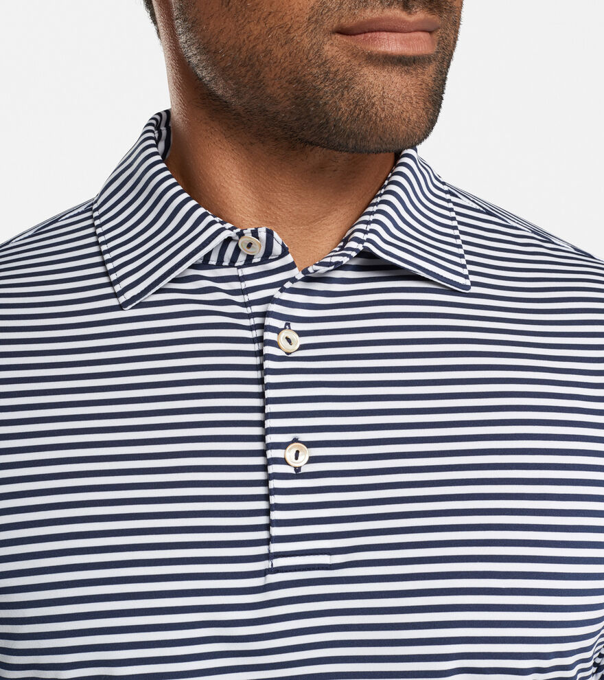 Peter millar competition stripe performance polo top