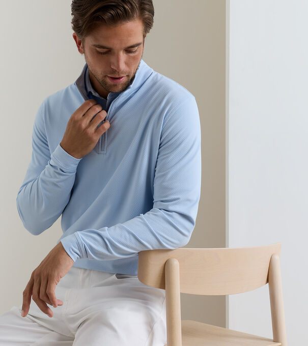 Perth Cross-Hatch Performance Quarter-Zip