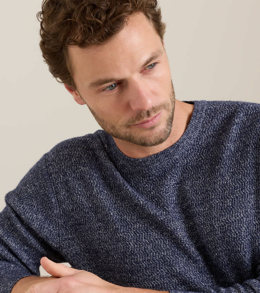 Crosswinds Textured Crewneck Jumper - Alternate Image 3