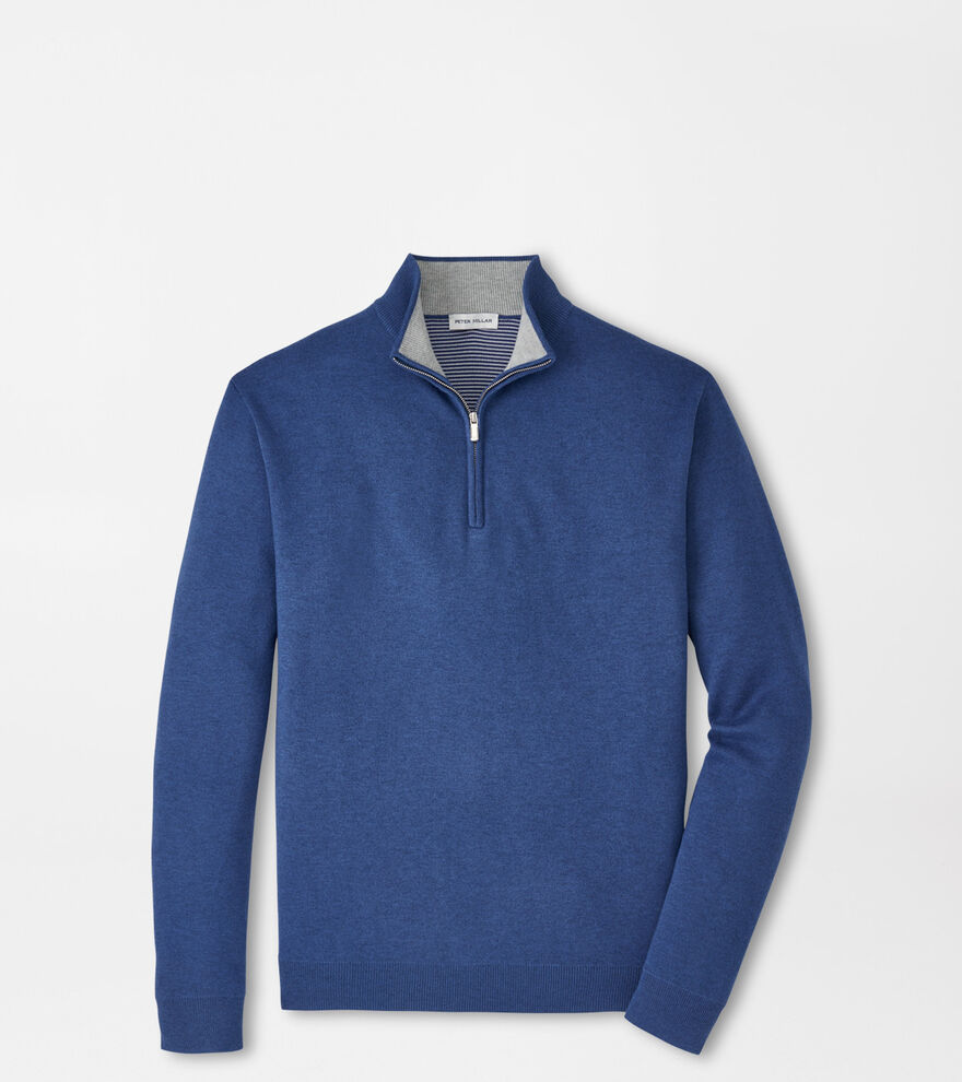 Coolspun Lite Cotton Quarter-Zip Jumper image number 1