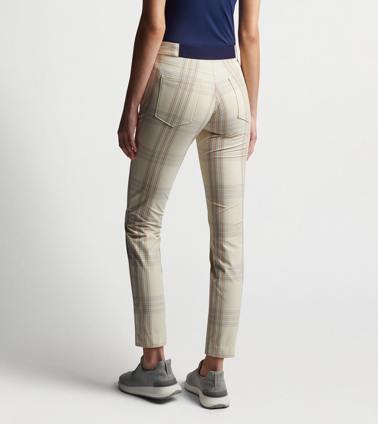 Womens plaid ankle pants top