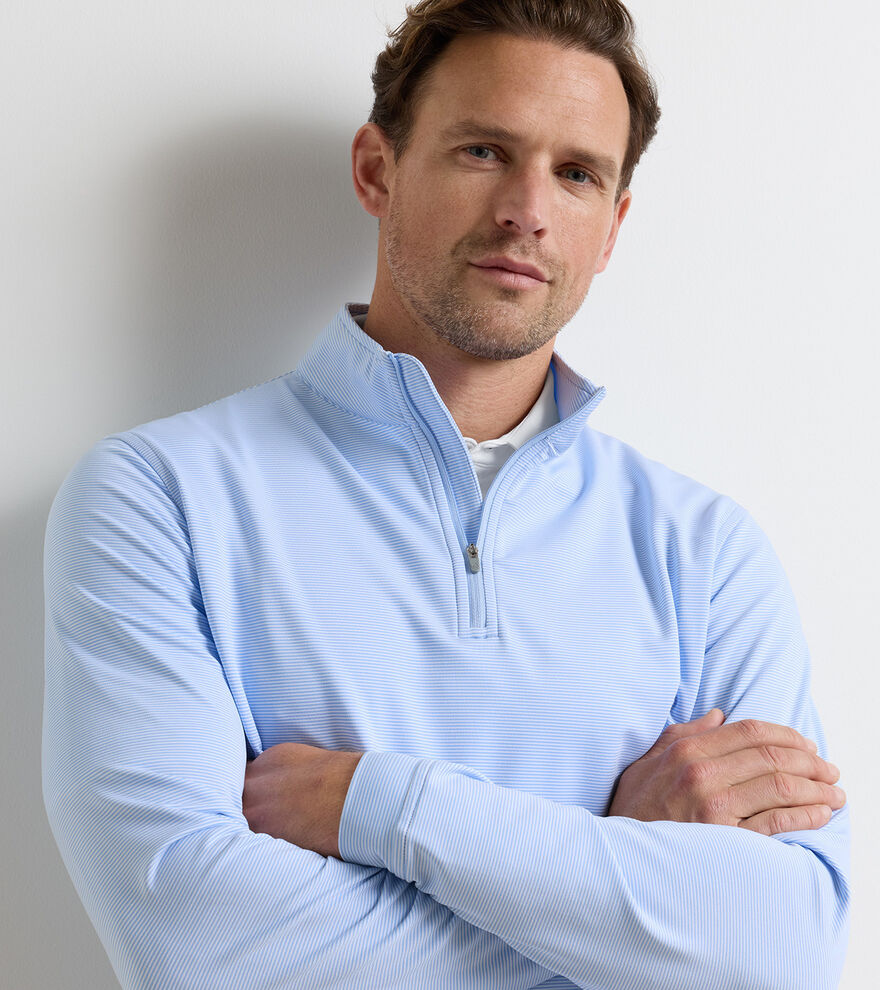 Perth Sugar Stripe Performance Quarter-Zip - Alternate Image 3
