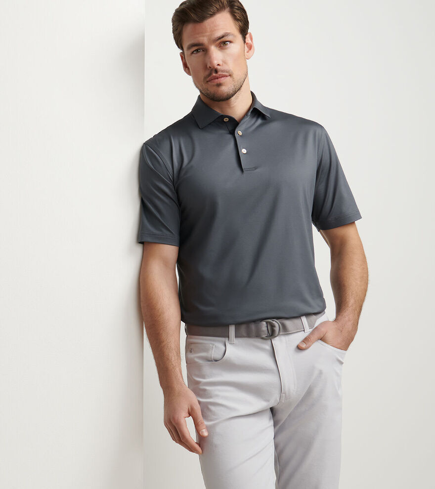 Solid Performance Jersey Polo image number 2