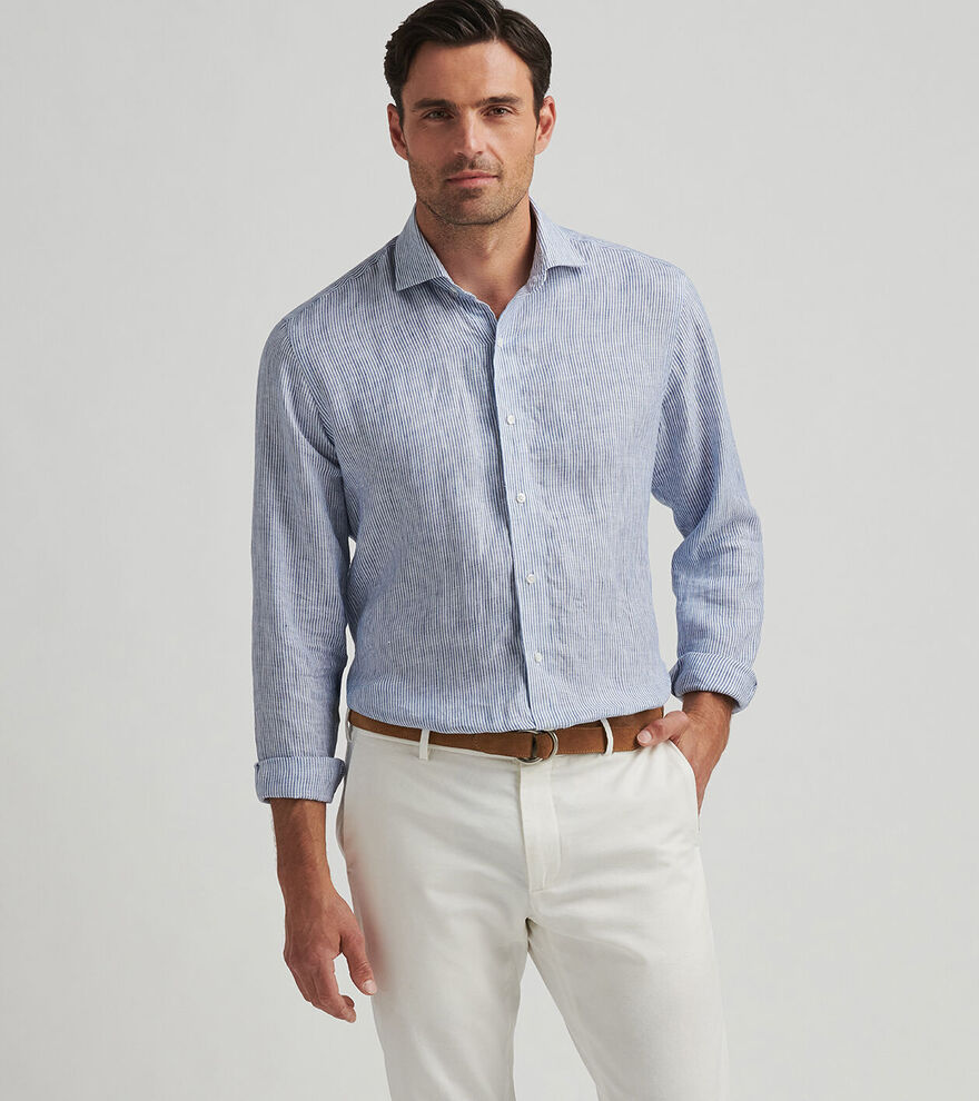 Astino Lino Stripe Shirt image number 2