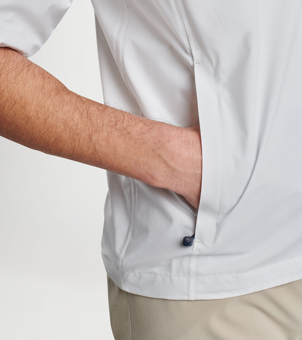 Short sleeve top rain pullover
