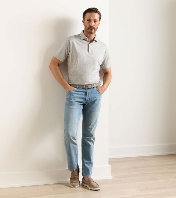 Vintage Washed Five-Pocket Denim - Alternate Image 1