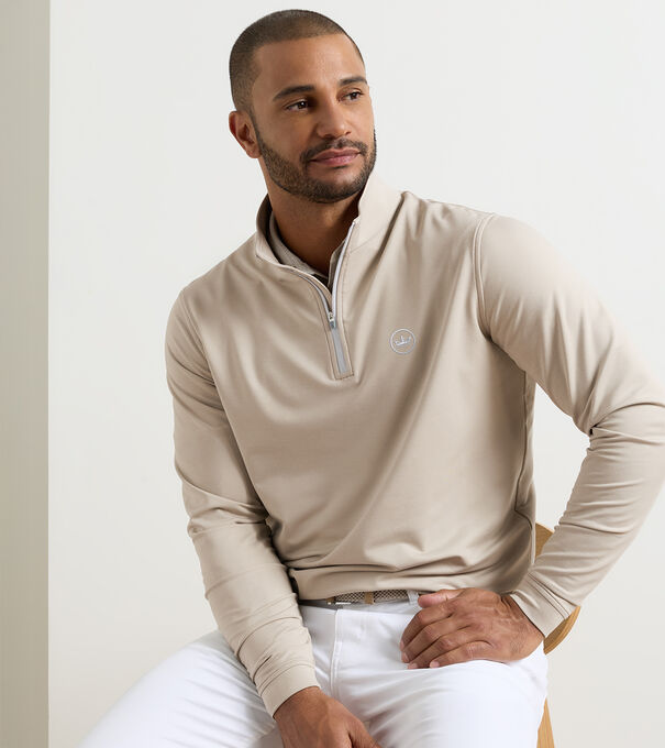 Crown Seal Perth M&eacute;lange Performance Quarter-Zip - Alternate Image 1