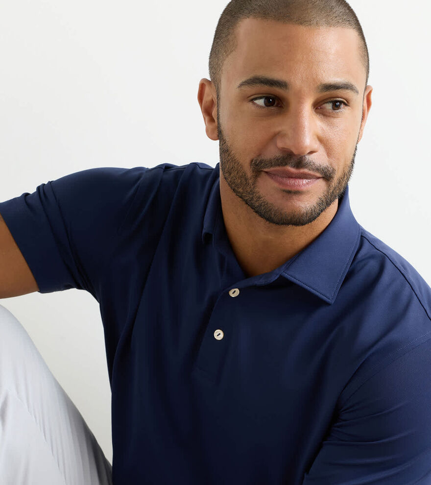 Solid Performance Mesh Polo image number 5