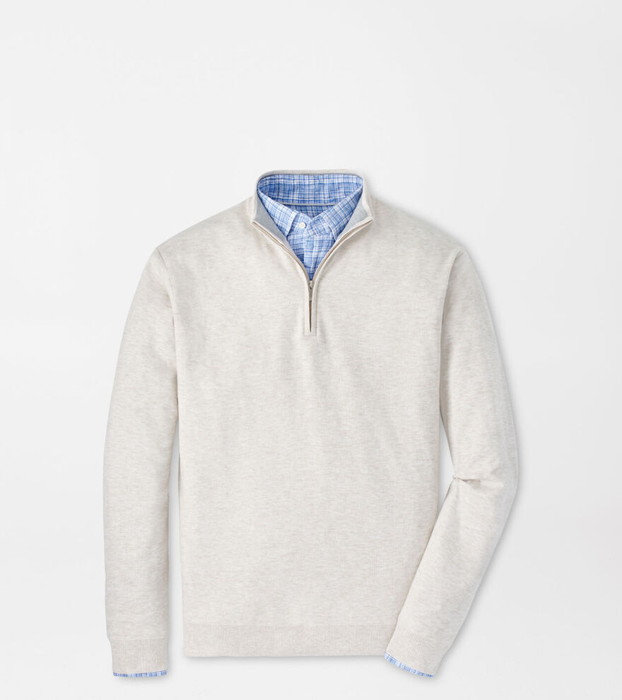Coolspun Cotton Quarter-Zip Jumper image number 1