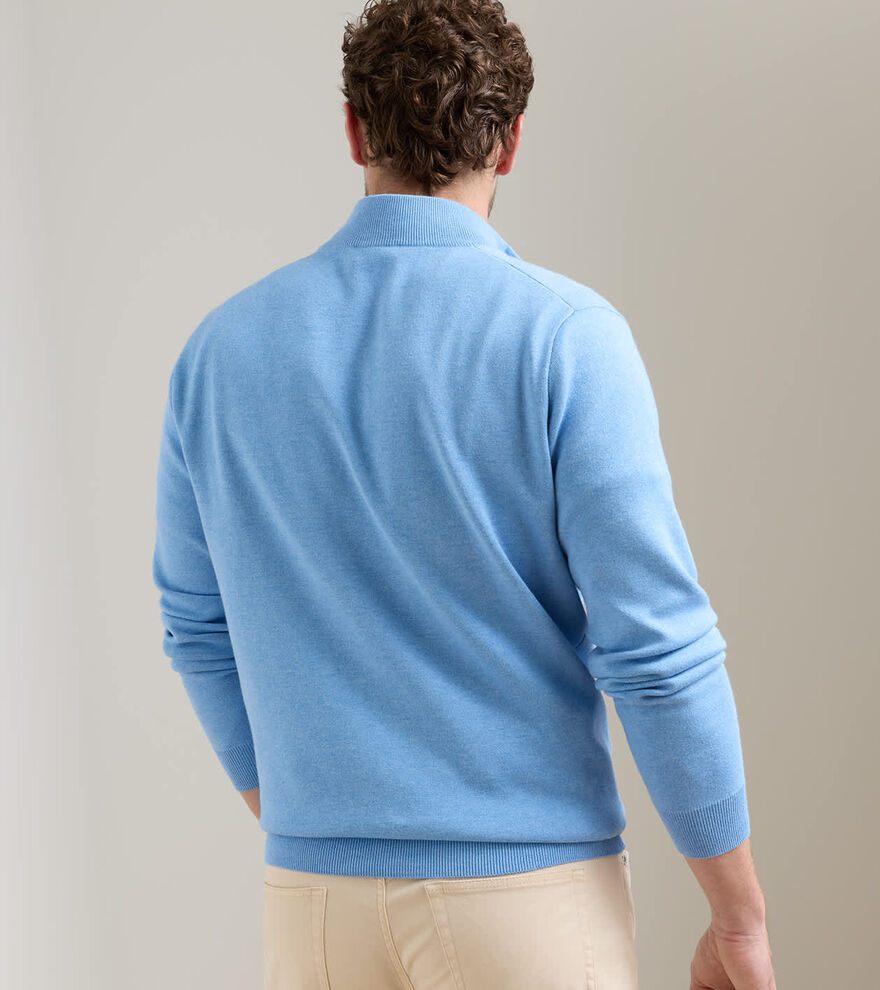 Coolspun Lite Cotton Quarter-Zip Jumper image number 3