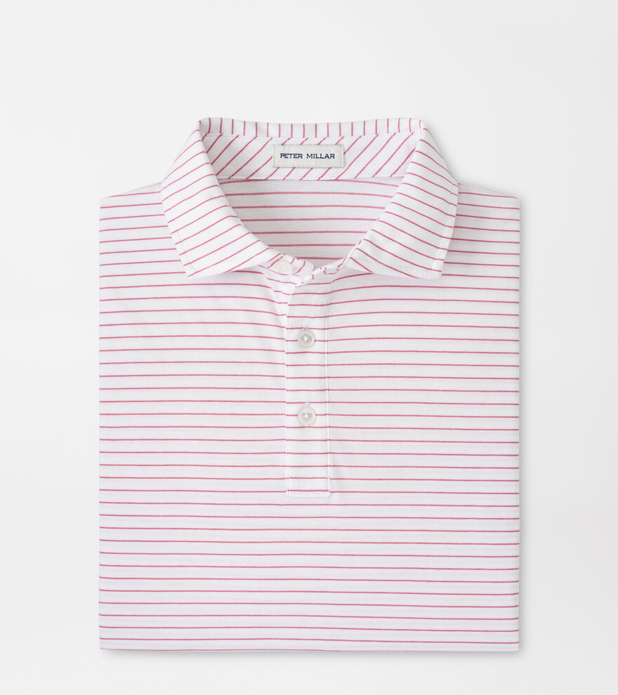 Pilot Mill Cedar Stripe Short-Sleeve Polo image number 1